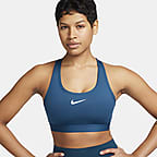 Vadderad sport-BH Nike Swoosh med mediumstöd för kvinnor. Nike SE
