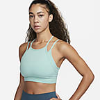 Nike Impact Strappy Bra-Carbon Heather-Black Lacrosse Best Women's