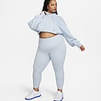 NIKE Women's YOGA High-Waisted 7/8 Leggings NWT Particle Grey PLUS SIZE 1X