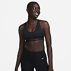 Nike Training pro indy long line bra in red. #niketraining #sports-bras  #activewear