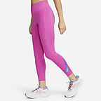 Pink HIIT Unlined Tights & Leggings. Nike LU