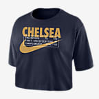 Chelsea FC Women's Nike Dri-FIT Soccer Cropped T-Shirt. Nike.com