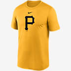 Nike Adult MLB Dri-Fit 1-Button Pullover Jersey N383 / Ny83 Pittsburgh Pirates Yellow
