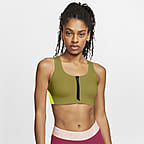 nike pro zip bra