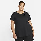 Nike Sportswear Club Essentials Women's T-Shirt (Plus Size).