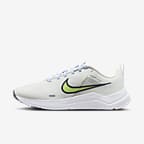 Nike Women's Downshifter 12 Running Shoes, Size 9.5, White/Lime
