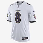 Men's Nike Lamar Jackson White Baltimore Ravens Player Game Jersey