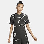 Nike Sportswear Phoenix Cozy BouclÃ© Slim Short-Sleeve Cropped Knit Top  'Light Orewood Brown/Medium Ash' - FD4286-104