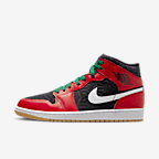 Black/White/Malachite/Fire Red