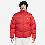 Nike NSW Premium Men's Down Fill Puffer Parka Jacket Blue/Red/White CU0280  673