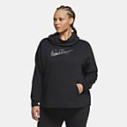 plus size nike cowl neck hoodie