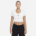 Short-Sleeve Crop Top. Nike 