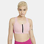 nike women's shape high support zip sports bra