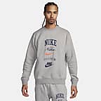Nike Club Fleece Men's Long-Sleeve Crew-Neck Sweatshirt. Nike AU