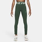 Nike Girl's Pro Dri-FIT Leggings - Black/White (DA1028-010) • Price »