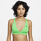 Top Bralette Bikini - Nike Swim - Preto - Oqvestir