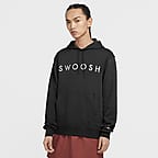 nike double swoosh tape overhead hoodie