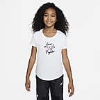Nike Sportswear Older Kids' (Girls') Scoop-Neck T-Shirt. Nike IN