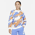Fleece Nike Big Sportswear Sweatshirt. Kids\' Club