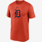 Men's Detroit Tigers Homage Orange Hand-Drawn Logo Tri-Blend T-Shirt