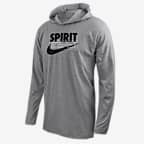 Washington Spirit Men's Nike Soccer Long-Sleeve Hooded T-Shirt. Nike.com
