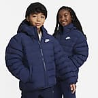 Nike Sportswear Lightweight Synthetic Fill Big Kids\' Loose Hooded Jacket.