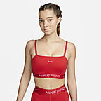 Nike Pro Indy Light-support Padded Bandeau Sports Bra in Black