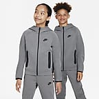 Nike Sweat à Capuche NSW Tech Fleece - Blanc/Vert/Noir Enfant