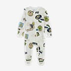 Nike Sportswear Footed Printed (0-9M) Baby Coverall