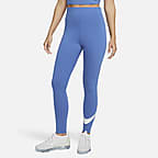 Nike Women's Sportswear Essential High-Waisted JDI Leggings-Blue
