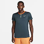 NikeCourt Dri-FIT Advantage Men's Printed Tennis Shirt - White | Tennis Only