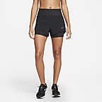 Nike Dri-FIT Swift Women's Mid-Rise 3 2-in-1 Running Shorts with Pockets.