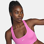 Nike Swoosh Light Support Non-Padded Sports Bra 'Black/White' - DX6817-010