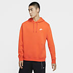 nike orange fleece hoodie