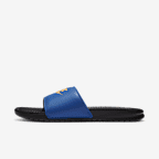 smiley face nike slides