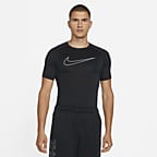 nike men pro cool fitted shirt