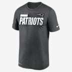 Men's Nike Heather Navy New England Patriots Team Tri-Blend T-Shirt Size: Medium