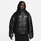 Nike silver best sale puffer jacket