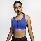 nike pro zip bra