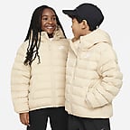 Kids\' Sportswear Loose Fill Synthetic Nike Lightweight Hooded Jacket. Big