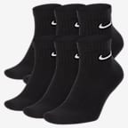 Nike 6 pares de calcetines cortos para hombre y mujer, tobillo