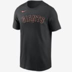 Men's Fanatics Branded Brandon Crawford Black San Francisco Giants Road  Name & Number T-Shirt 