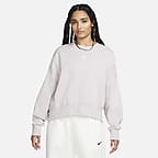 Nike Sportswear Women's Over-Oversized Crew-Neck Fleece Sweatshirt.