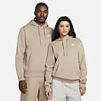 Nike Sportswear Club Fleece Pullover Hoodie KHAKI Men's Size 4XL BV2654 247