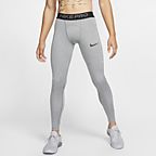 nike pro men's tights white