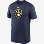 MLB Milwaukee Brewers Nike Dri-FIT T-shirt Men's Medium Blue