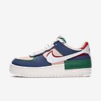 nike air force 1 shadow trainers navy and pink