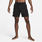 nike men yoga shorts infinalon tight fit gray cj8018-068 03 msrp $55