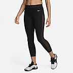 Nike Pro Women's Mid-Rise 7/8 Mesh-Panelled Leggings. Nike CA