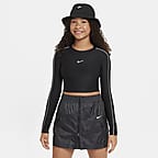 Nike Sportswear Older Kids' (Girls') Long-Sleeve Cropped Top. Nike HR